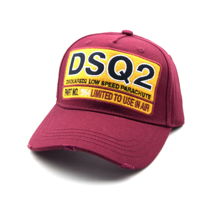 Dsquared2 DSQ2 Low Speed Parachute Cap Burgundy