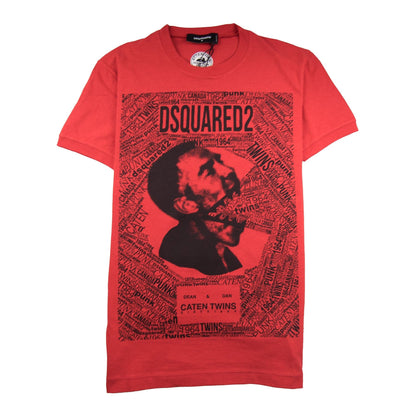 Dsquared2 Caten Twins Mouth Tee Red