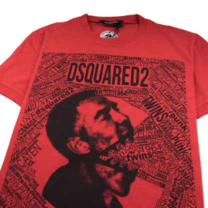 Dsquared2 Caten Twins Mouth Tee Red