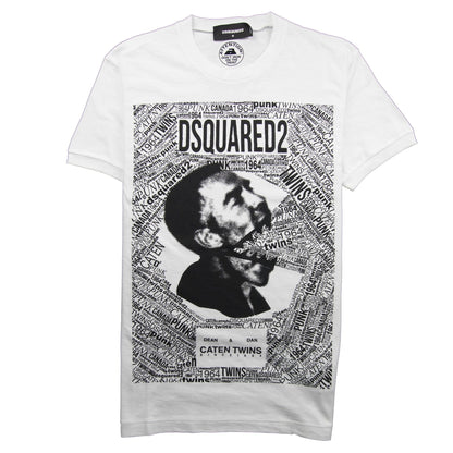 Dsquared2 Caten Twins Mouth Tee White
