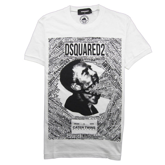 Dsquared2 Caten Twins Mouth Tee White