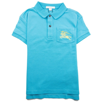 Burberry Children Grant Polo Sky Blue