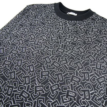 Christian Dior Letters All Over Print Sweatshirt Black