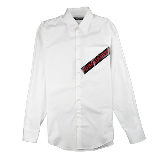 Dsquared2 Tape Pocket Shirt White