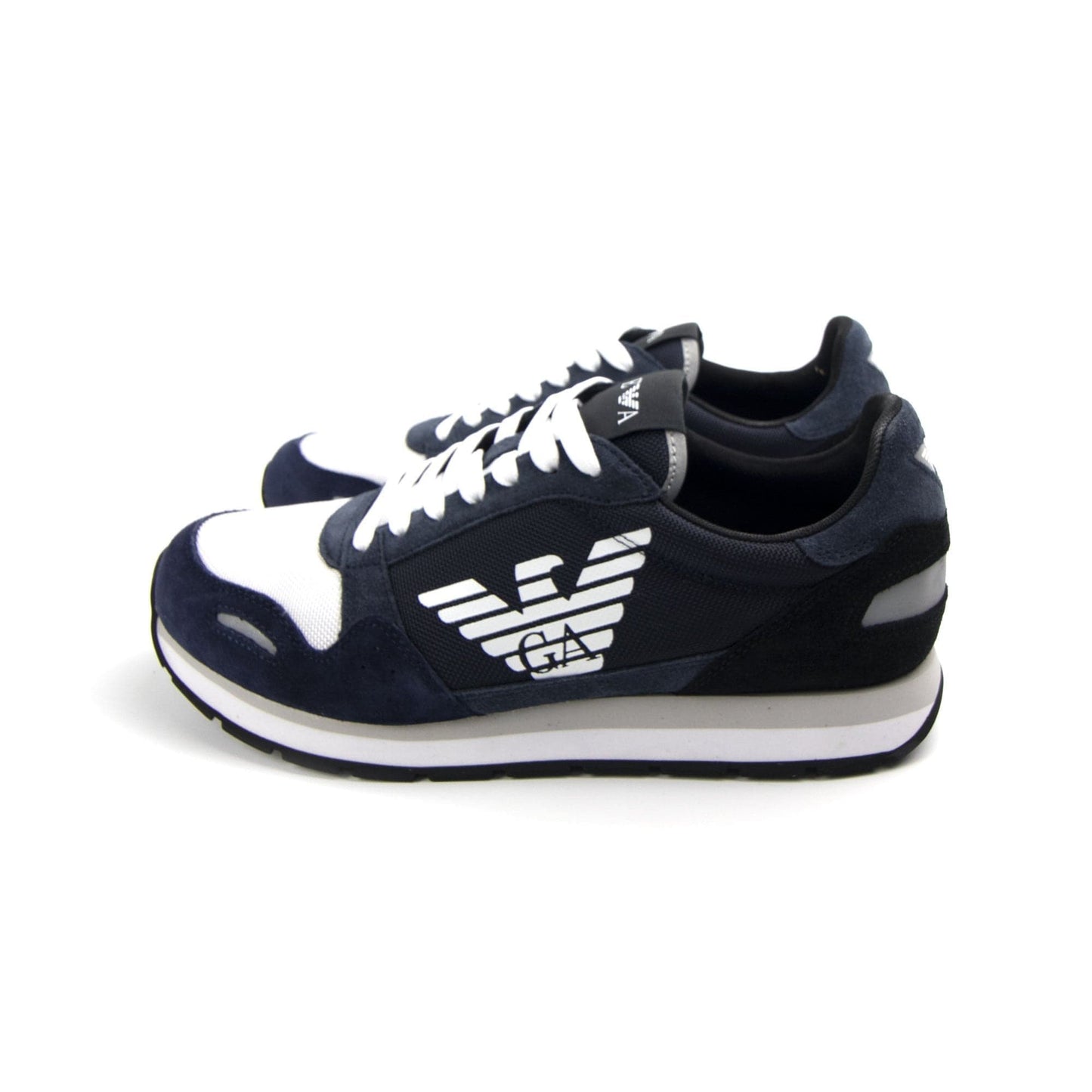 Emporio Armani Runner Eagle Shoe Blue