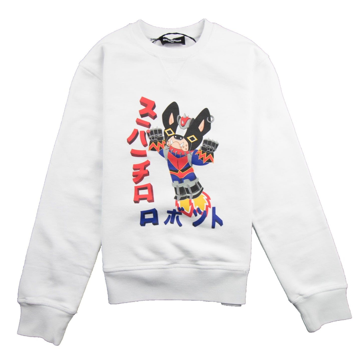 Dsquared2 Kids Japan Dog Sweatshirt White