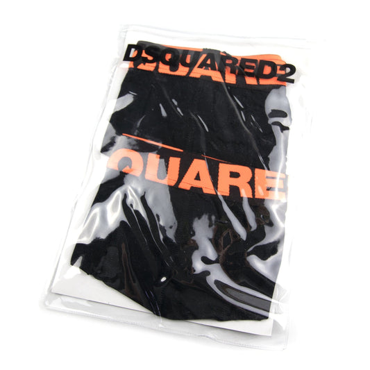 Dsquared2 Boxer Briefs 2 Pack Black/Orange
