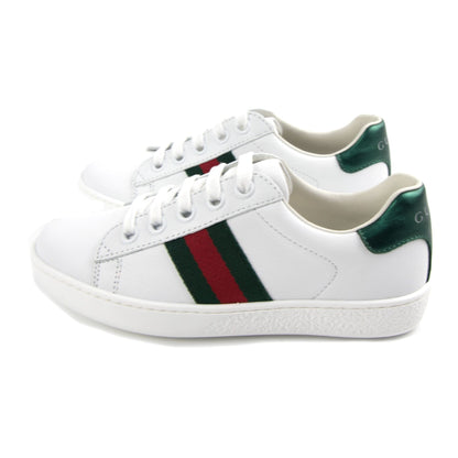 Gucci Junior Ace Leather Sneaker White