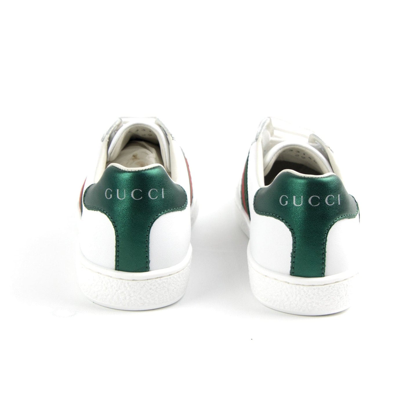 Gucci Junior Ace Leather Sneaker White