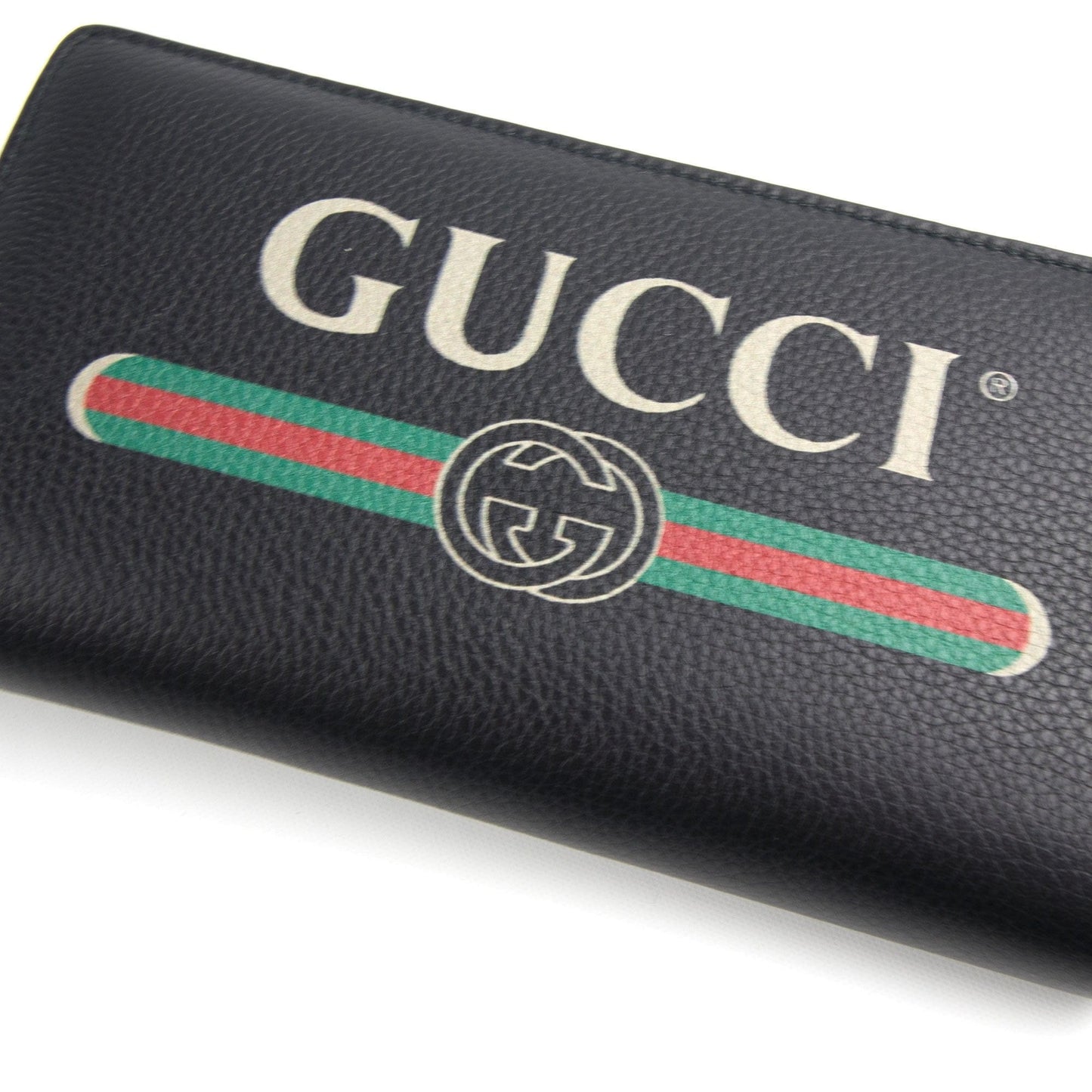 Gucci Print Zip Around Wallet Black
