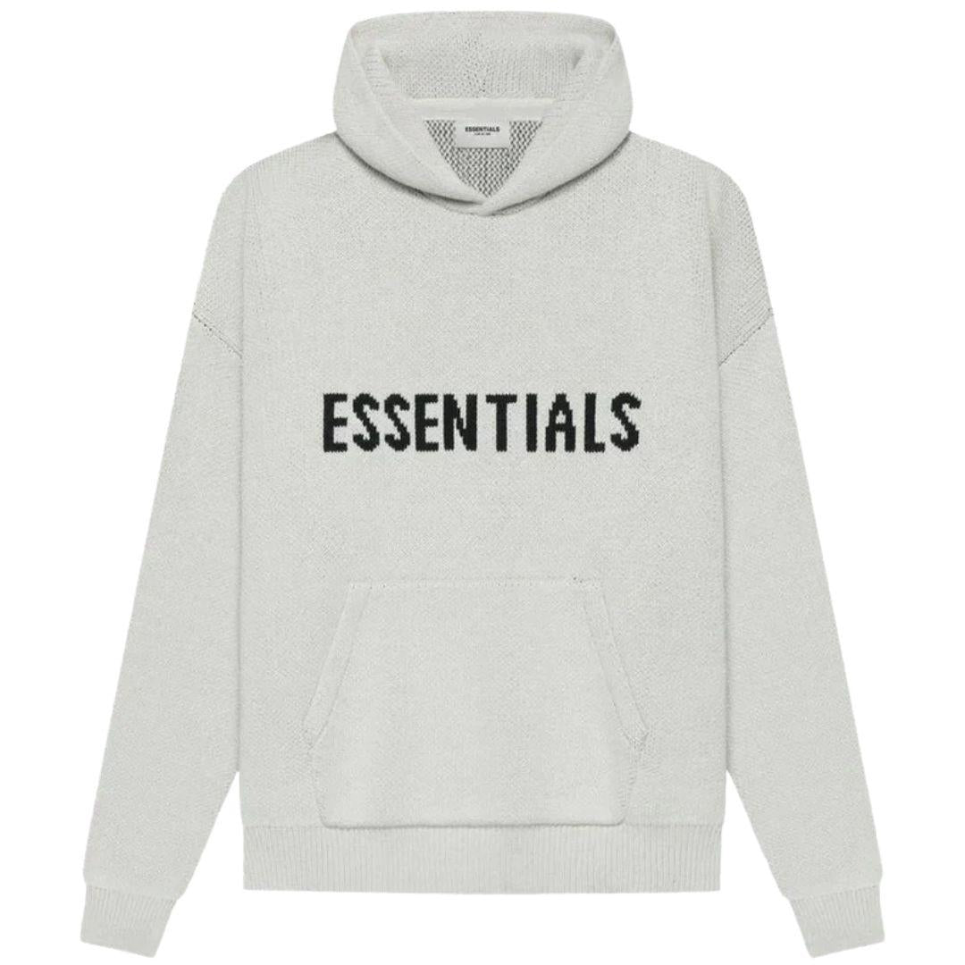 ESSENTIALS FOG KNIT HOODIE OATMEAL FW20