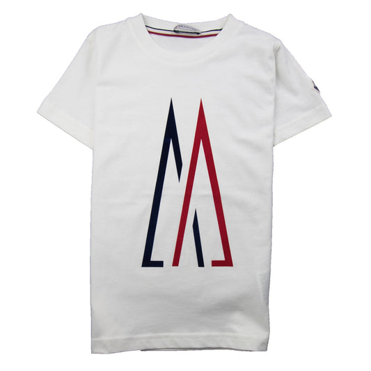 Moncler Junior Large Logo T-Shirt White