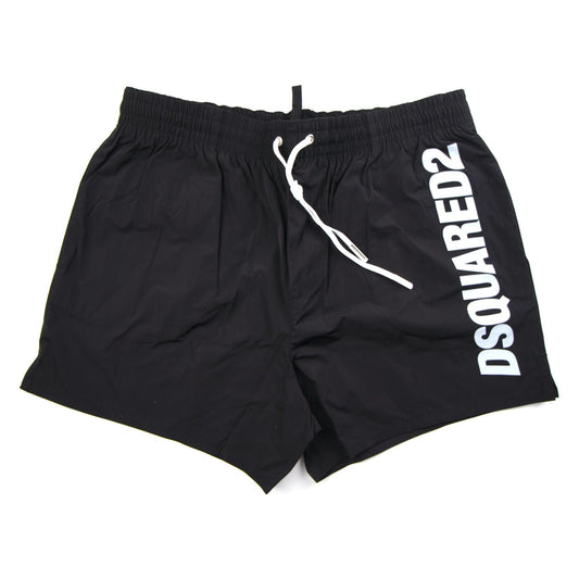 Dsquared2 Side Logo Swim Short Black/Sliver