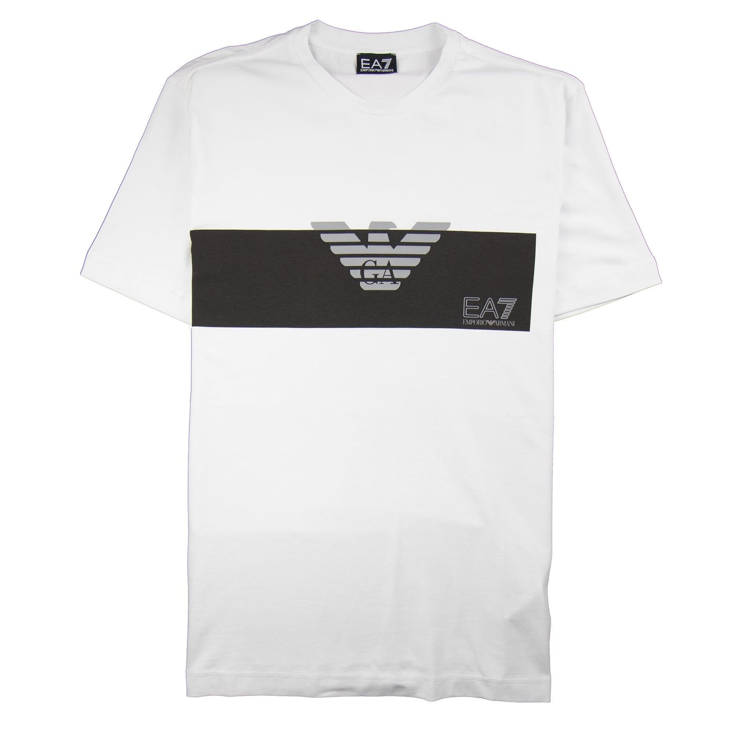 EA7 Emporio Armani Eagle Block Logo T-Shirt White