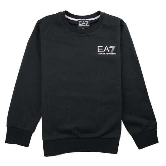 Emporio Armani EA7 Junior Chest Logo Sweat Black