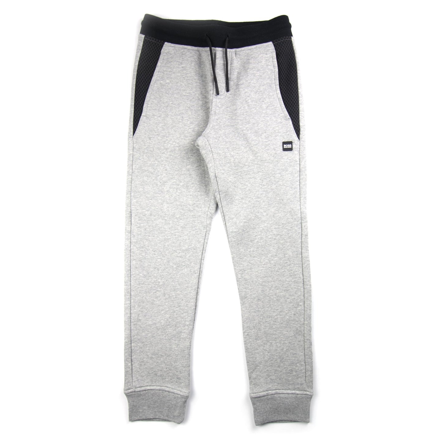 Hugo Boss Kids Track Bottoms Rubber Logo Grey/Black