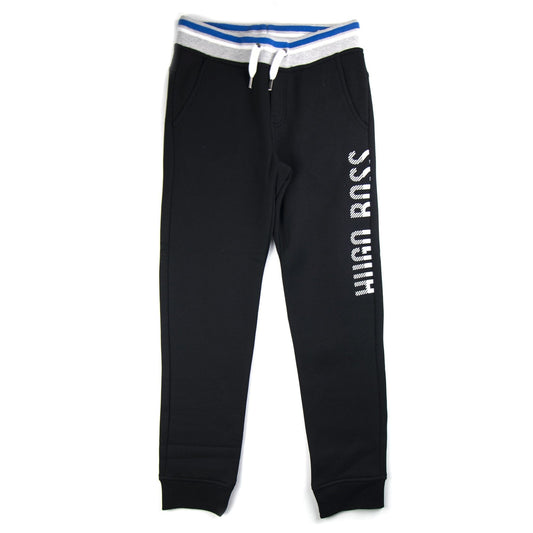 Hugo Boss Kids Side Logo Tracksuit Bottoms Black