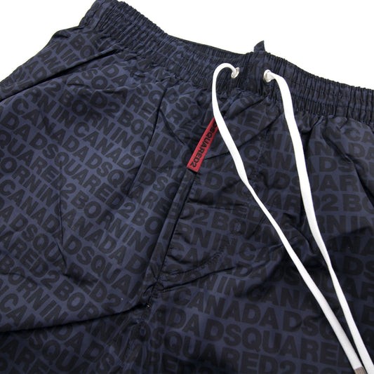 Dsquared2 All Over Print Shorts Navy