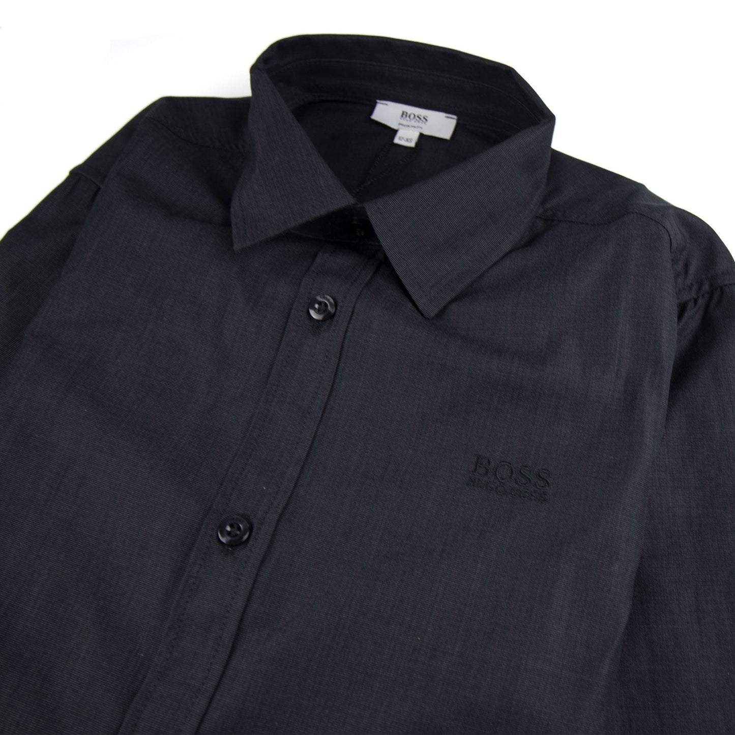 Hugo Boss Kids Long Sleeve Shirt Dark Grey