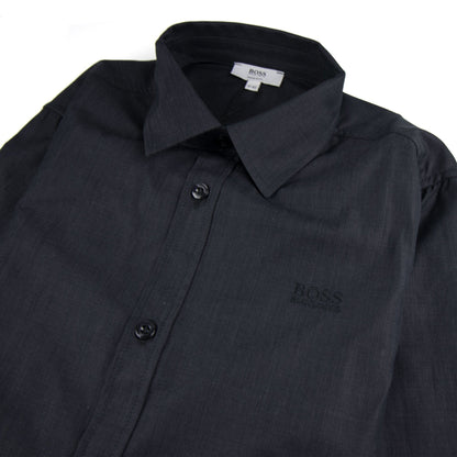 Hugo Boss Kids Long Sleeve Shirt Dark Grey