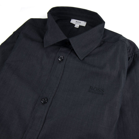 Hugo Boss Kids Long Sleeve Shirt Dark Grey