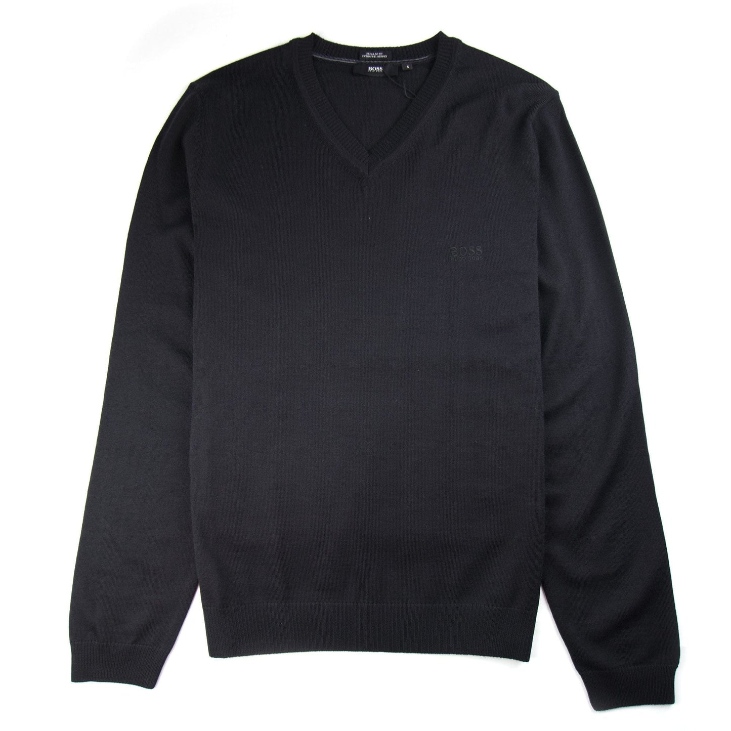 Hugo Boss Bargritte-B V Neck Knitted Jumper Black