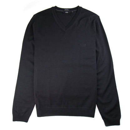 Hugo Boss Bargritte-B V Neck Knitted Jumper Black