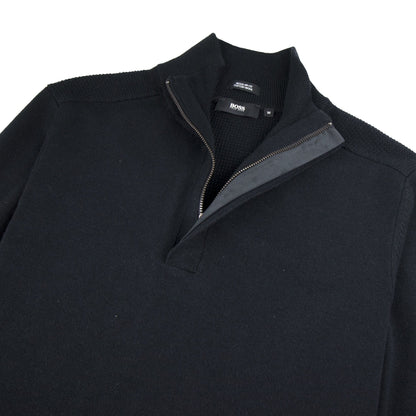 Hugo Boss Bonny Half Zip Jumper Black