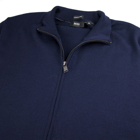 Hugo Boss Balonso Full Zip Jumper Navy