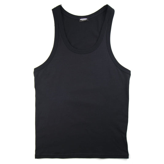 Dsquared2 Underwear Vest Leaf Logo Black
