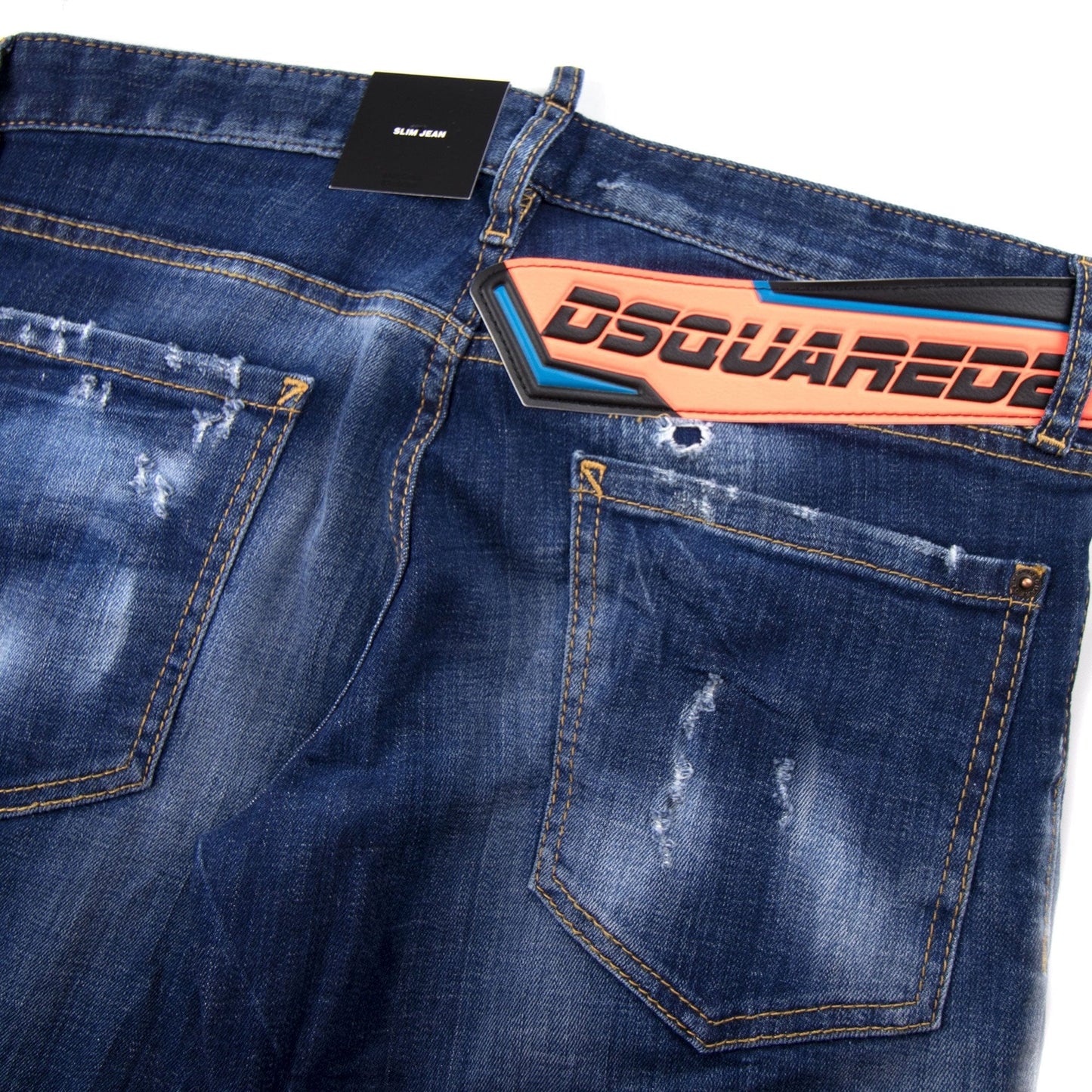 Dsquared2 Slim Jean Biker Badge Denim