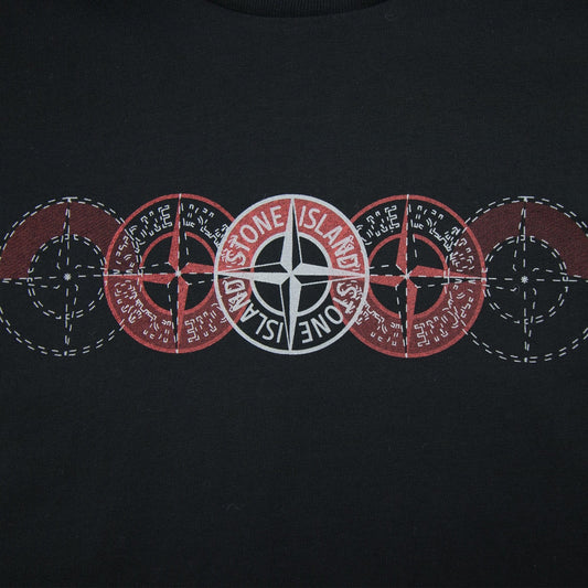Stone Island Junior 5 Compass T-Shirt Black