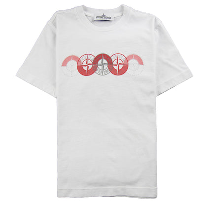 Stone Island Junior 5 Compass T-Shirt White