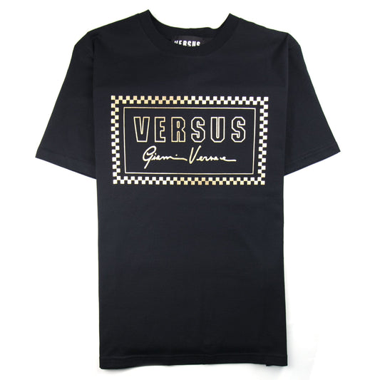 Versace Versus 90's Foil Logo T-Shirt Black/Gold