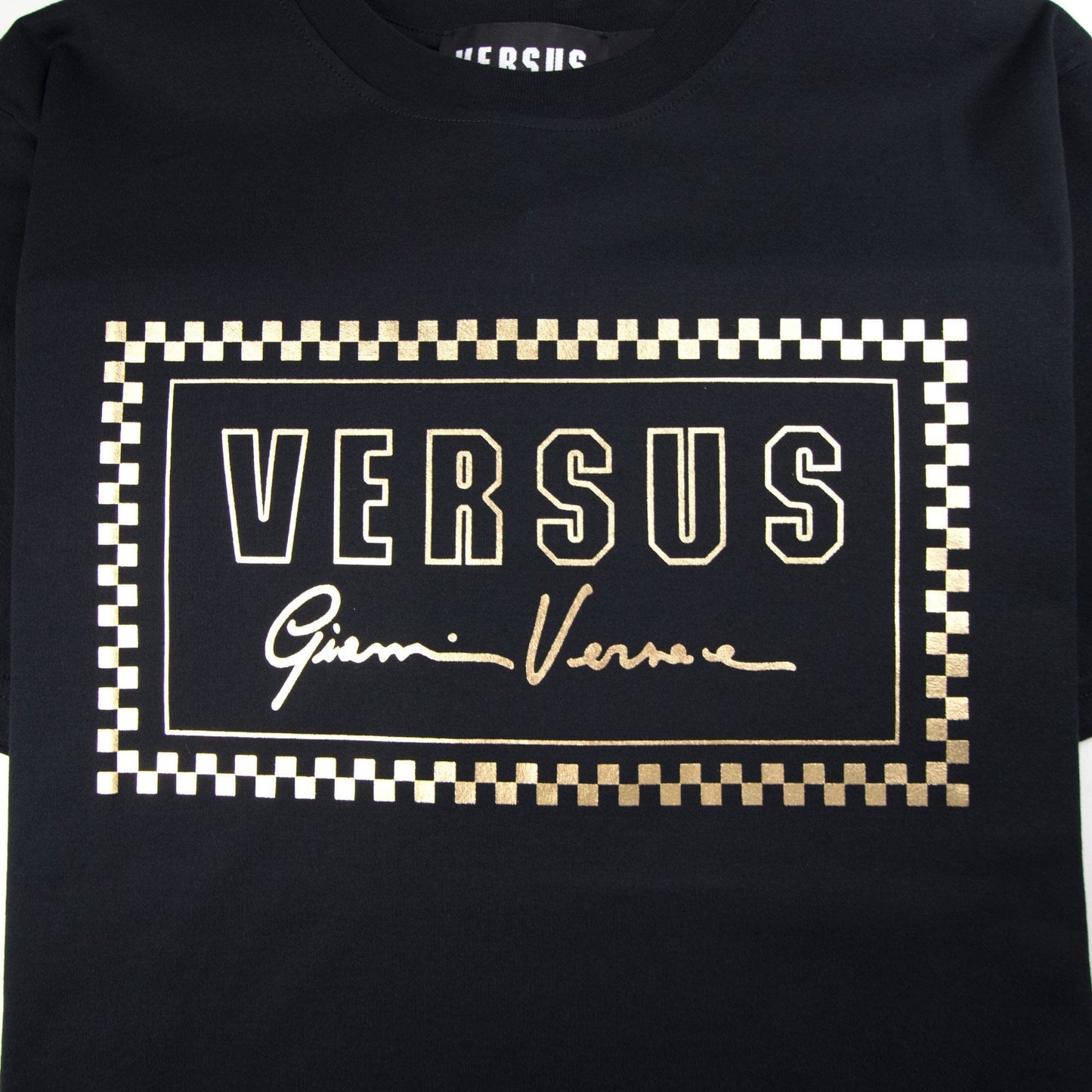 Versace Versus 90's Foil Logo T-Shirt Black/Gold