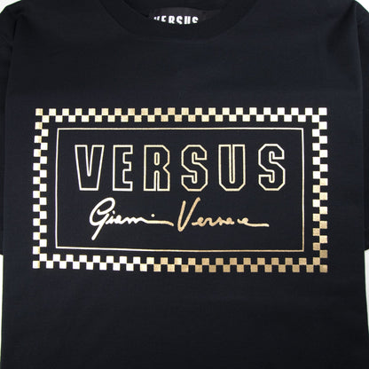 Versace Versus 90's Foil Logo T-Shirt Black/Gold