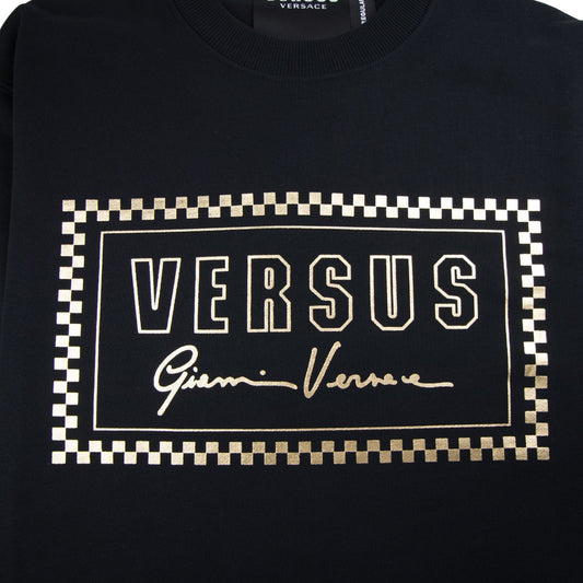 Versace Versus 90's Foil Logo Sweatshirt Black/Gold