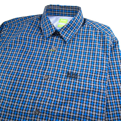 Hugo Boss C-Buster Check Shirt Blue