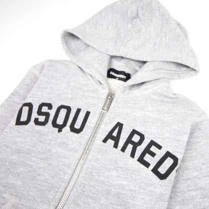 Dsquared2 Kids Logo Print Zip Up Logo Grey