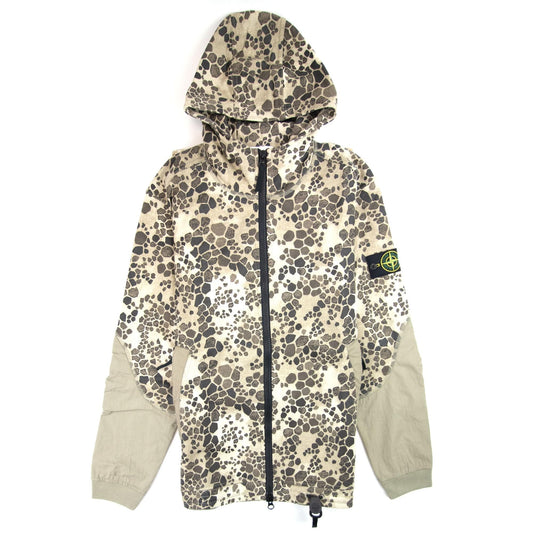 Stone Island Alligator Zip-Up Hoody Beige