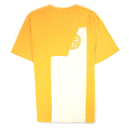 Stone Island Arm And Back Compass Logo T-Shirt Yellow