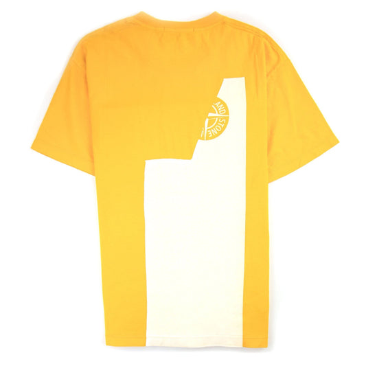 Stone Island Arm And Back Compass Logo T-Shirt Yellow
