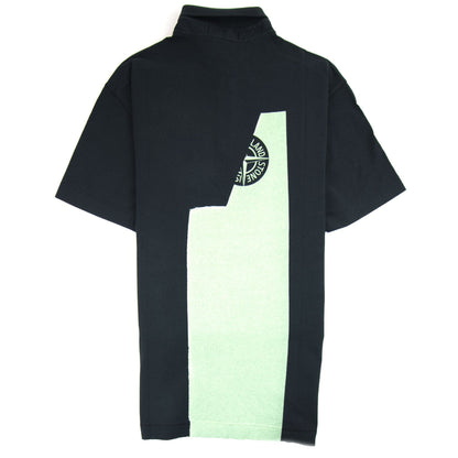 Stone Island Arm And Back Compass Logo Black