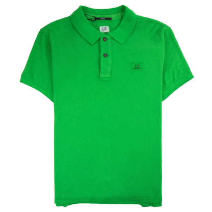 CP Company Chest Logo Polo Green
