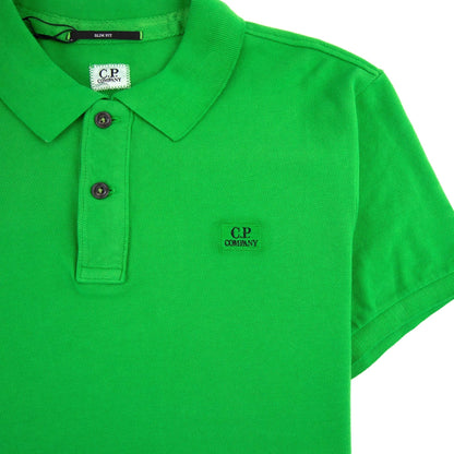 CP Company Chest Logo Polo Green