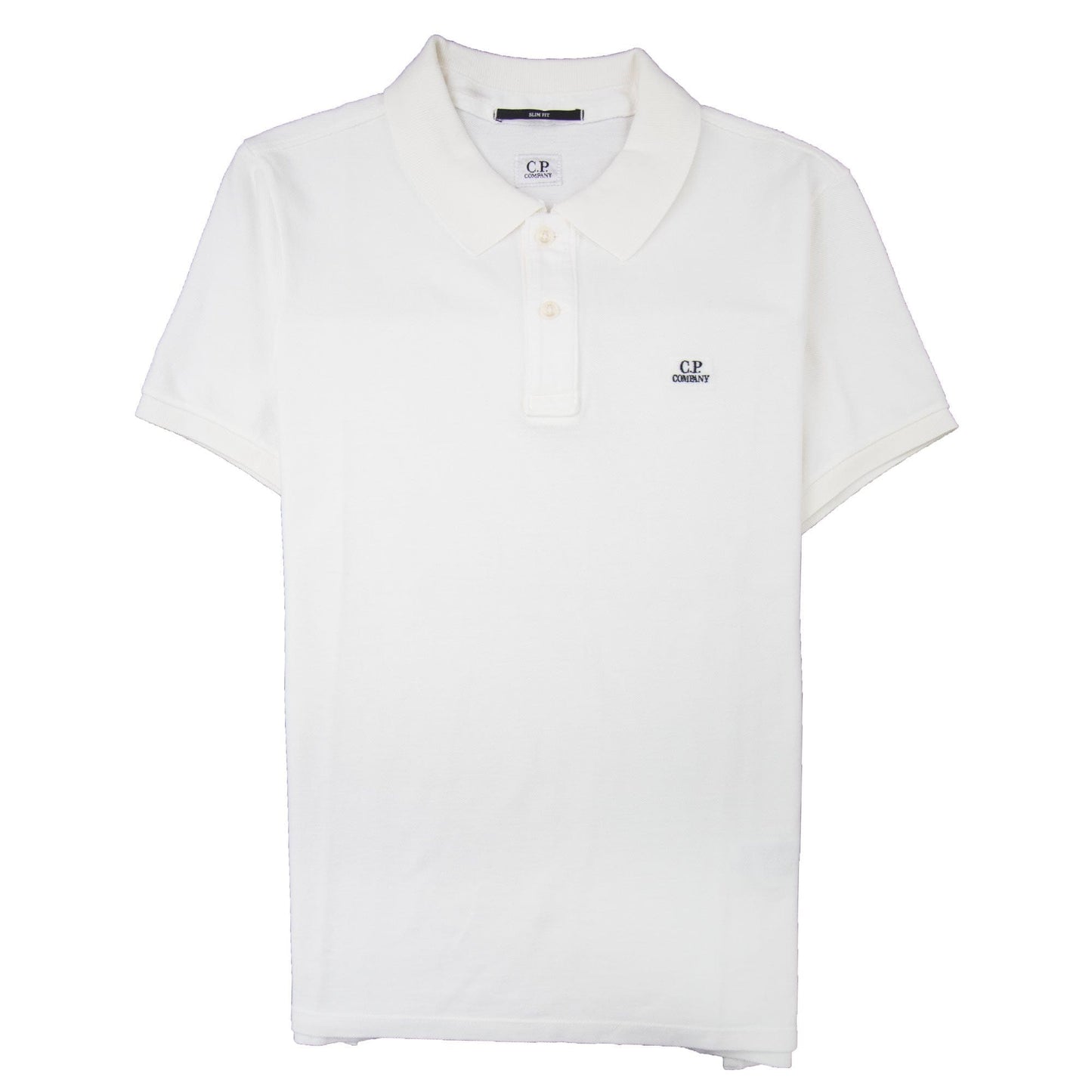 CP Company Chest Logo Polo White