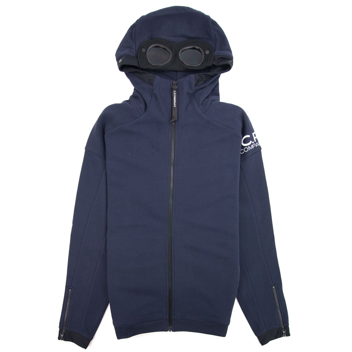 CP Company 019 Goggle Zip Up Hoody Navy