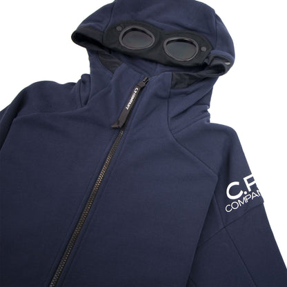 CP Company 019 Goggle Zip Up Hoody Navy