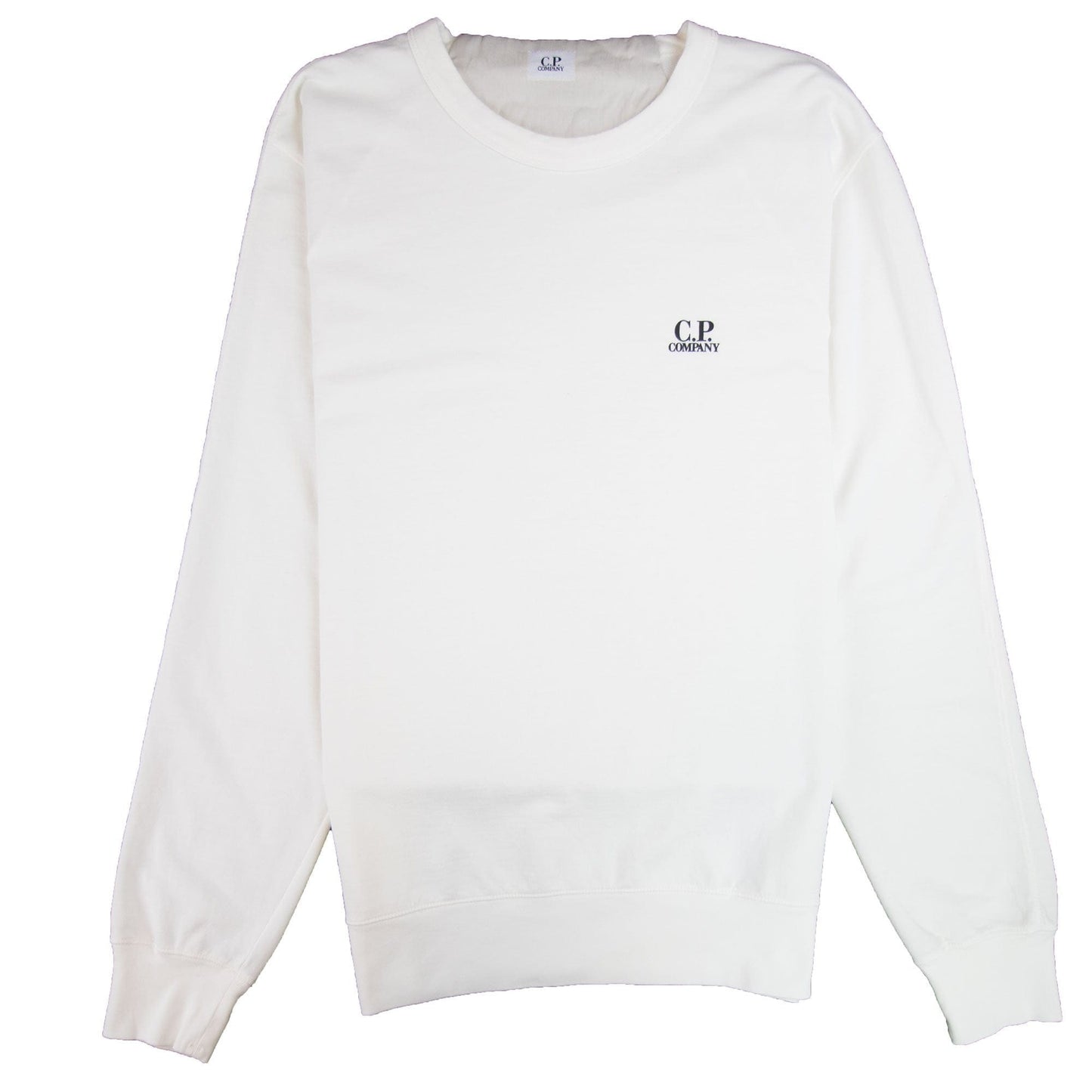 CP Company Chest Logo Sweatshirt White