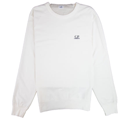 CP Company Chest Logo Sweatshirt White